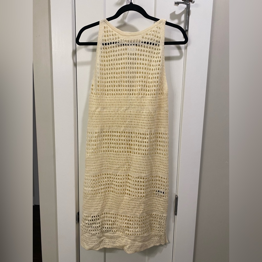Shein Hollow Out Cut Out Back Slit Hem Cover Up Dress - Picture 2 of 4